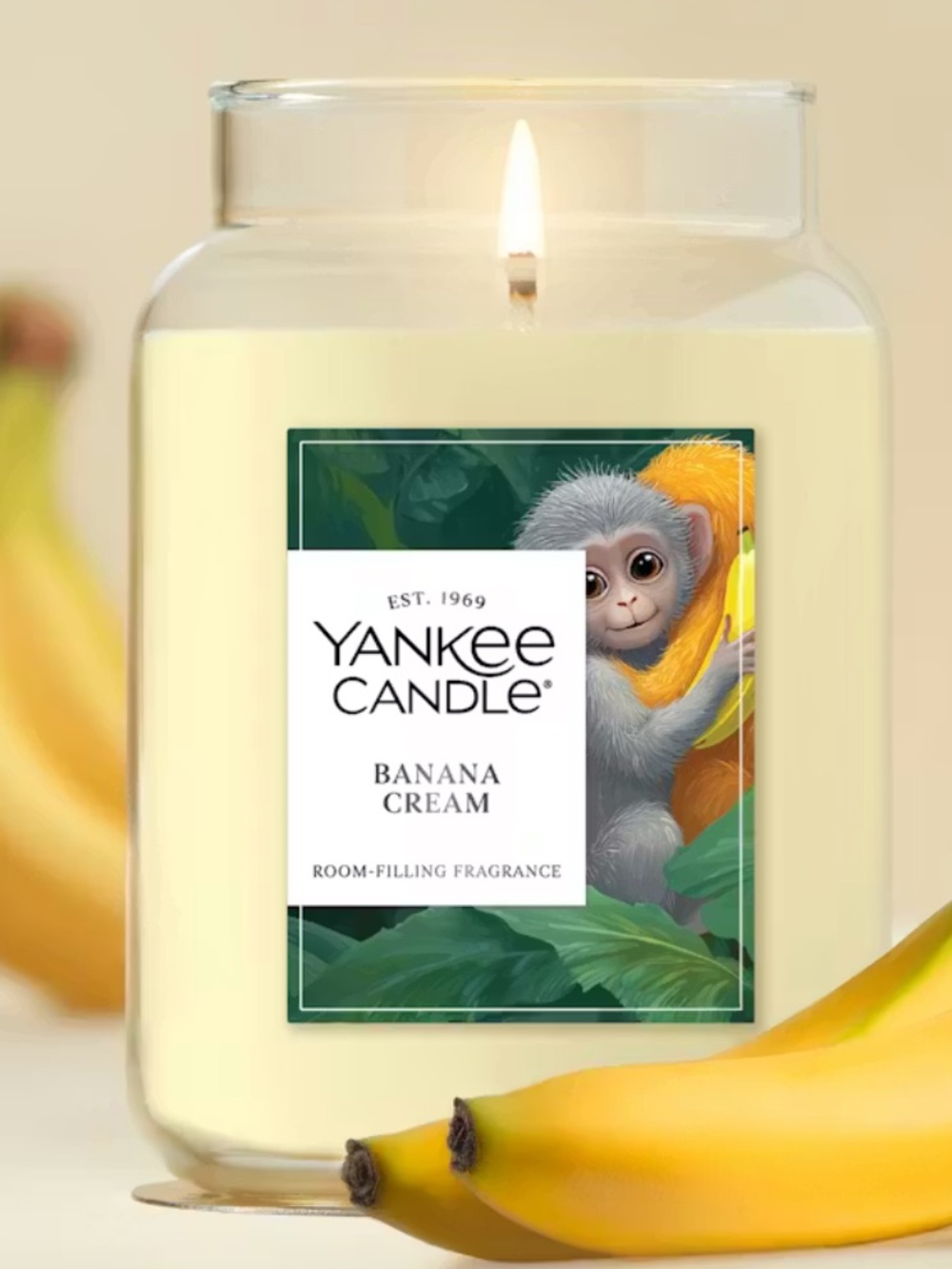 Limited Edition Punch The Monkey Banana Cream Yankee Candle New